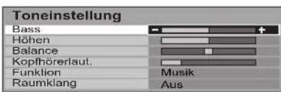 PANASONIC TH-65PV500 - Bass, Höhen, Balance, Kopfhörerlaut., Funktion, Raumklang - 4