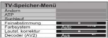 PANASONIC TH-65PV500 - TV-Speicher-Menü – Übersicht - 18