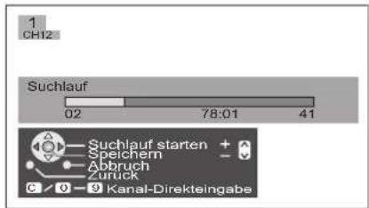 PANASONIC TH-65PV500 - TV-Speicher-Menü – Manueller Suchlauf - 13