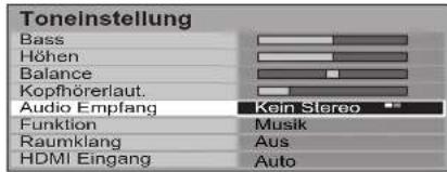 PANASONIC TH-65PV500 - Toneinstellung - 11