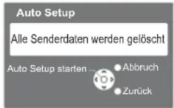 PANASONIC TH-58PY800 - Starten Sie die automatische Senderabstimmung. - 1