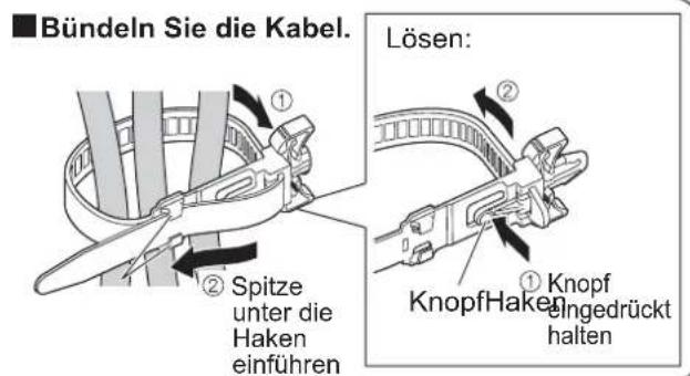 PANASONIC TH-58PY800 - Gebrauch der Kabelklemmen - 2