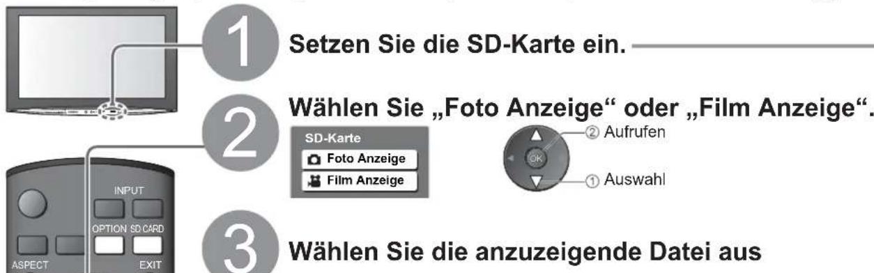 PANASONIC TH-58PY800 - Betrachten einer SD-Karte - 1