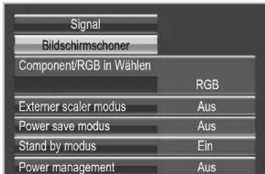 PANASONIC TH-50VX100 - Wählen Sie „Bildschirmschoner“. - 1