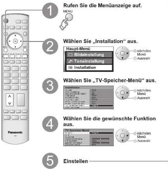 PANASONIC TH-42PV60 - Ändern und Einstellen von Kanälen - 1