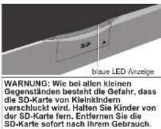 PANASONIC TH-42PV60 - Vorsichtshinweise zur Handhabung von SD-Karte: - 1