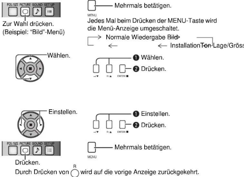 PANASONIC TH42PH11 - Rufen Sie die Menü-Anzeige auf. - 1