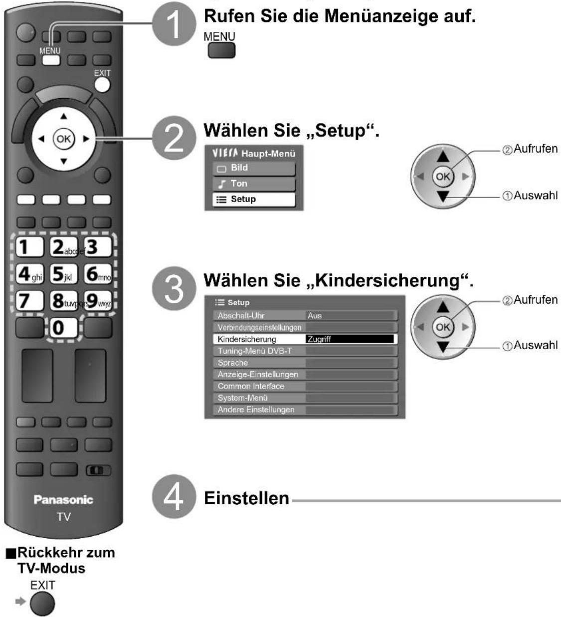 PANASONIC TX-P65V10 - Kindersicherung - 1
