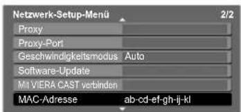 PANASONIC TX-P65V10 - MAC-Adresse - 1