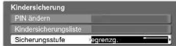 PANASONIC TX-P65V10 - ■Einstellen der Sicherungsstufe - 1