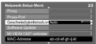 PANASONIC TX-P65V10 - Wählen Sie „Geschwindigkeitsmodus“ aus und legen Sie dann den Geschwindigkeitsmodus fest - 1