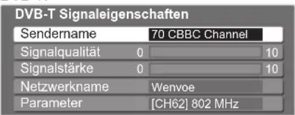 PANASONIC TX-P54Z1 - DVB-Signal überprüfen Signaleigenschaften - 4