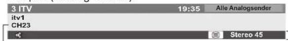 PANASONIC TX-P54Z1 - Anzeigen des Informationsbanners - 3