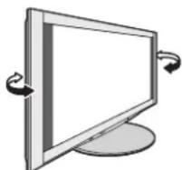 PANASONIC TX-P54Z1 - Einstellen des Bildschirms auf den gewünschten Winkel (TX-P46Z11E) - 1