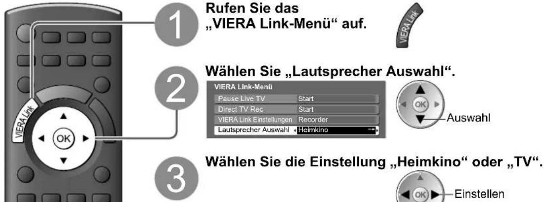 PANASONIC TX-P58V10 - Zugriff auf und Steuerung der Lautstärke der Lautsprecher - 1