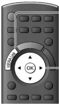 PANASONIC TX-P58V10 - Menüsteuerung eines angeschlossenen Gerätes über die VIERA-Fernbedienung VIERA Link Einstellungen - 1