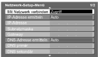 PANASONIC TX-P58V10 - ② Wählen Sie „Mit Netzwerk verbinden“ aus und testen Sie die Verbindung - 1