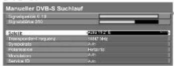 PANASONIC TX-P58V10 - Manuelles Einstellen des DVB-Programms Manueller Suchlauf - 1