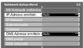 PANASONIC TX-P58V10 - Wählen Sie „IP-Adresse ermitteln“ aus und legen Sie dann „Auto“ fest Wählen Sie „DNS-Adresse ermitteln“ aus und legen Sie dann „Auto“ fest - 1