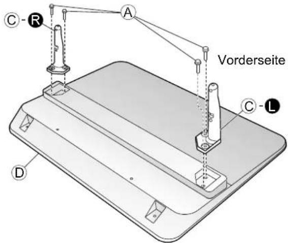 PANASONIC TX-P58V10 - Zusammenbau des Sockels■ - 1