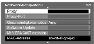 PANASONIC TX-P58V10 - Wählen Sie „Proxy“ aus Bewegen Sie den Mauszeiger und - 1