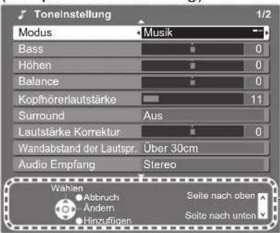 PANASONIC TX-P50S11 - Bildschirm-Hilfe – Anleitungsfeld - 1
