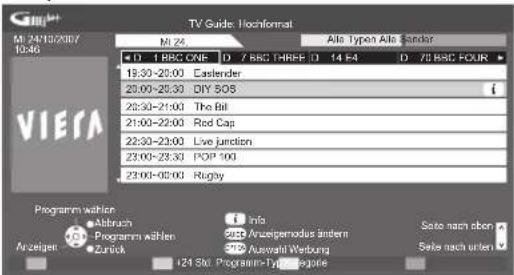 PANASONIC TX-P50C10 - Rufen Sie den Programmassistenten auf. - 3