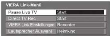 PANASONIC TX-P46Z1E - Wählen Sie „Pause Live TV“, und pausieren Sie das Programm. - 1