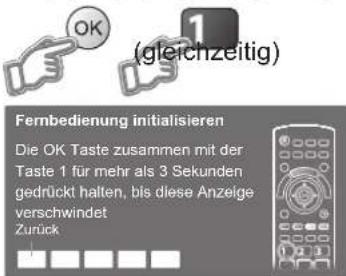 PANASONIC TX-P46Z1E - Initialisieren der Fernbedienung mit dem Gerät - 1
