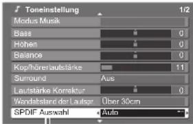 PANASONIC TX-P46Z1E - Toneinstellungen - 9