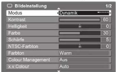 PANASONIC TX-P46Z1E - Wählen Sie den gewünschten Eintrag. - 1