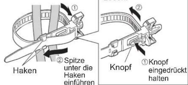 PANASONIC TX-P46Z1E - Gebrauch der Kabelklemmen - 3