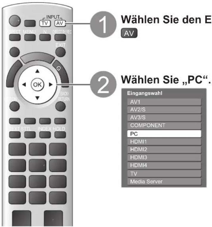 PANASONIC TX-P46Z1E - Anzeigen von PC-Bildern auf dem Fernsehschirm - 1