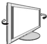 PANASONIC TX-P46Z1E - Einstellen des Bildschirms auf den gewünschten Winkel (TX-P46Z1E) - 1
