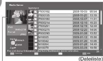 PANASONIC TX-P46Z1E - Wählen Sie die anzuzeigende Datei (Foto oder Film) aus. - 1