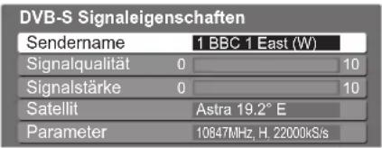 PANASONIC TX-P46Z1E - DVB-Signal überprüfen Signaleigenschaften - 2