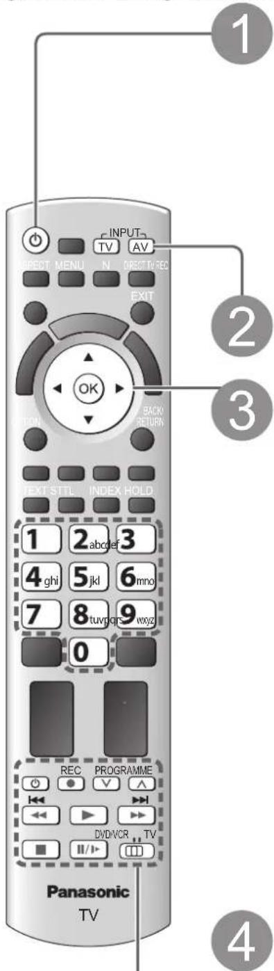 PANASONIC TX-P46Z1E - Betrachten von externen Eingangssignalen - 1