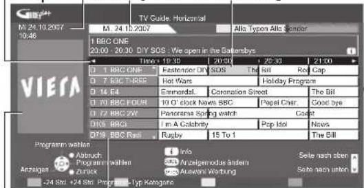 PANASONIC TX-P46Z1E - Rufen Sie den Programmassistenten auf. - 2
