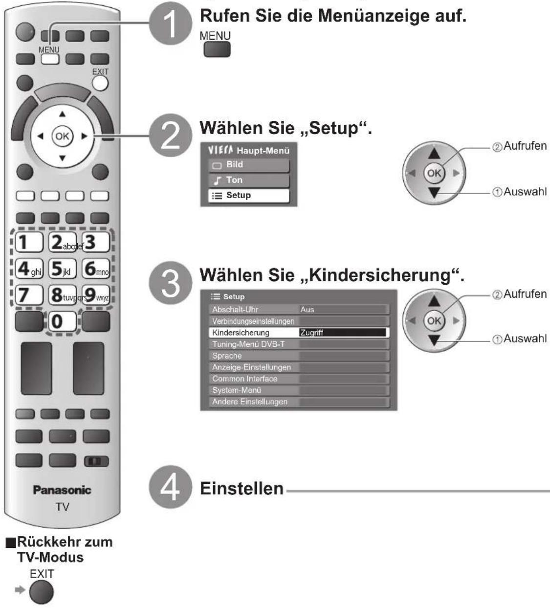 PANASONIC TX-P46Z1E - Kindersicherung - 1