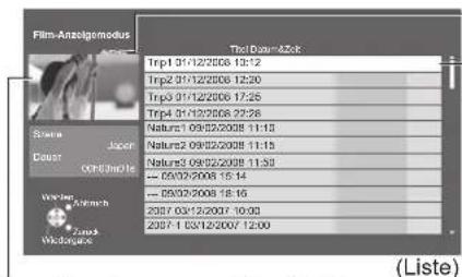 PANASONIC TX-P46Z1E - Wählen Sie die Datei, die wiedergegeben werden soll. - 1