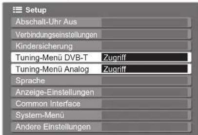PANASONIC TX-P46Z1E - DVB-T-Programme oder analoge Programme - 9