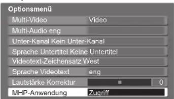 PANASONIC TX-P46Z1E - Manuelles Laden der MHP-Anwendung - 2