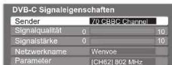 PANASONIC TX-P46S10 - DVB-Signal überprüfen Signaleigenschaften - 2