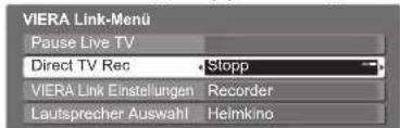 PANASONIC TX-P46S10 - Direkte TV-Aufzeichnung – Aufzeichnung des laufenden Fernsehprogramms Direct TV Rec - 5