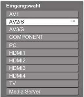 PANASONIC TX-P46G15 - Wählen Sie den Eingang, an den das Zusatzgerät angeschlossen ist. - 1
