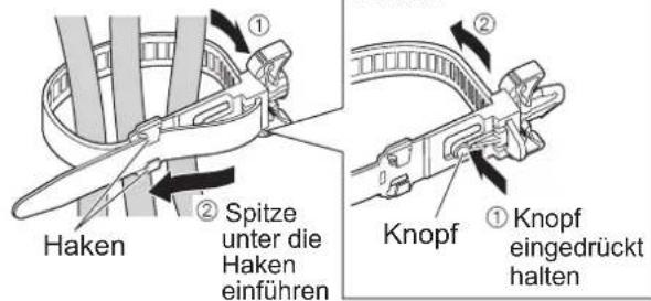 PANASONIC TX-P46G15 - Gebrauch der Kabelklemmen - 3