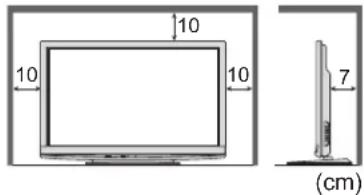 PANASONIC TX-P46G15 - Für einen zur Wärmeabfuhr ausreichenden Freiraum im ■ Umfeld des Gerätes sorgen - 1
