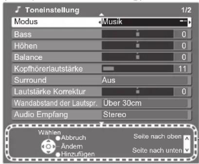PANASONIC TX-P46G15 - ■Bildschirm-Hilfe – Anleitungsfeld - 1