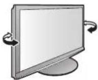 PANASONIC TX-P46G15 - Einstellen des Bildschirms auf den gewünschten Winkel - 1