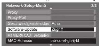 PANASONIC TX-P46Z11 - Aktualisieren der Software des Fernsehgerätes - 1
